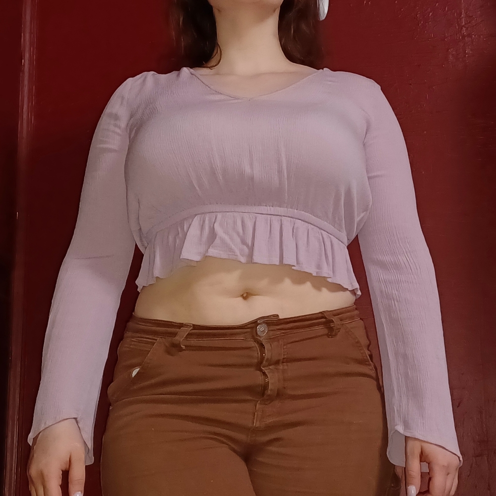 Crop Purple Top